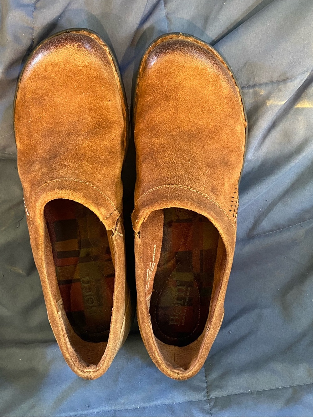 Born Blue and Tan Women's Shoe Box - Picture 5 of 8